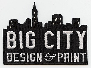 Embroidered Iron-On Patch: Big City Design & Print