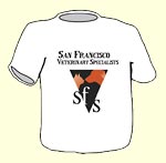 T-Shirt (front): San Francisco Veterinary Specialists