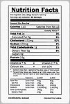 Product Label: Nutrition Facts