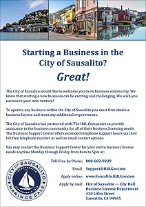 Postcard (front): The City of Sausalito