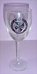 Twisted Stem Wine Glass: St. Dominic's